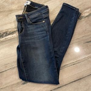 New Paige Jeans "Verdugo Ultra Skinny Leg" Blue Wash Size 24 MSRP $240